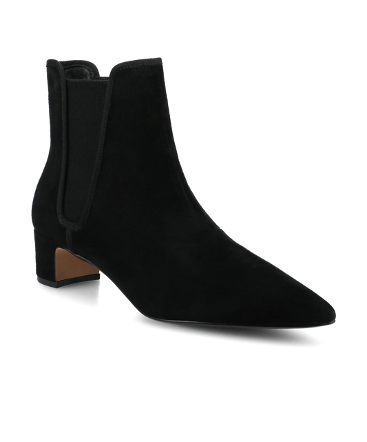 The Goldfinch 40 Chelsea Bootie - Black Suede