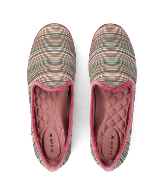 The Heron - Rose Multi Stripe Grosgrain