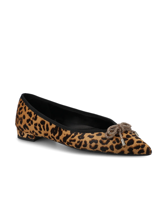 The Goldfinch 15 Jewel Bow - Leopardprint Haircalf