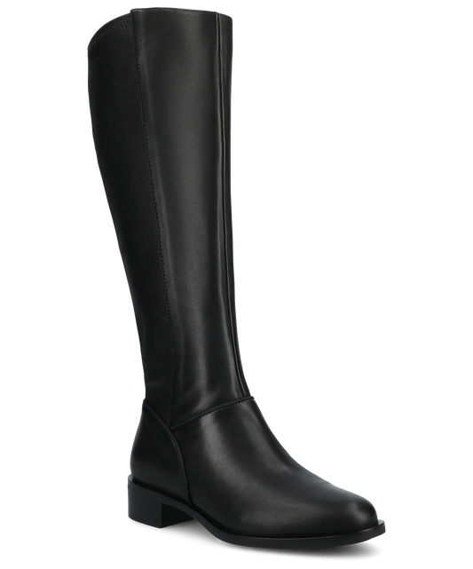The Starling Tall Boot - Black Leather