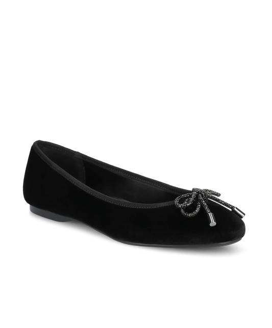 The Hummingbird - Black Velvet Jeweled Bow