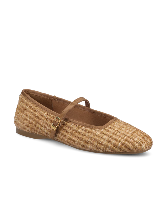The Hummingbird Mary Jane - Tan Raffia