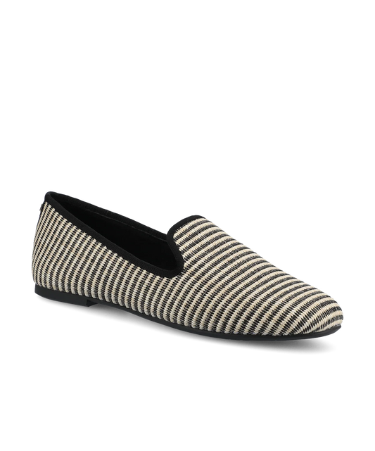 The Starling - Black/Off White Two Tone Raffia