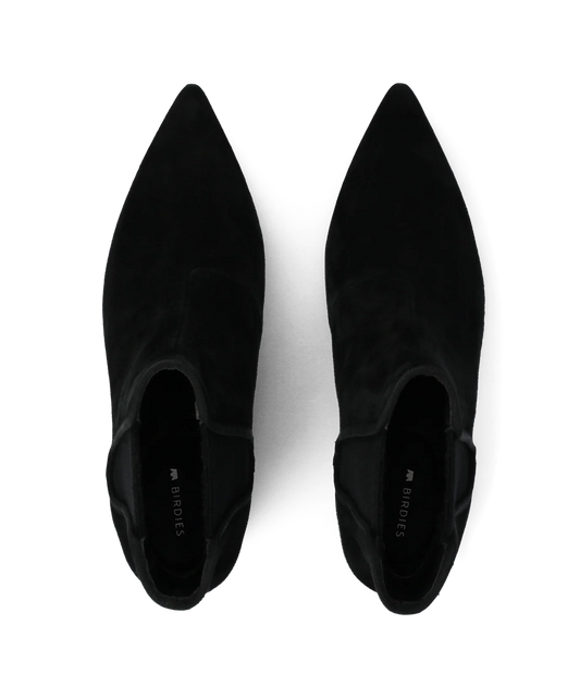 The Goldfinch 40 Chelsea Bootie - Black Suede