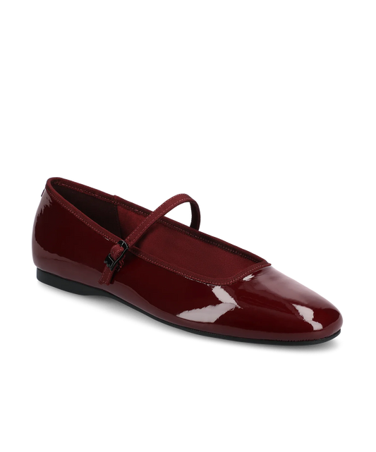 The Hummingbird  Mary Jane - Burgundy Patent