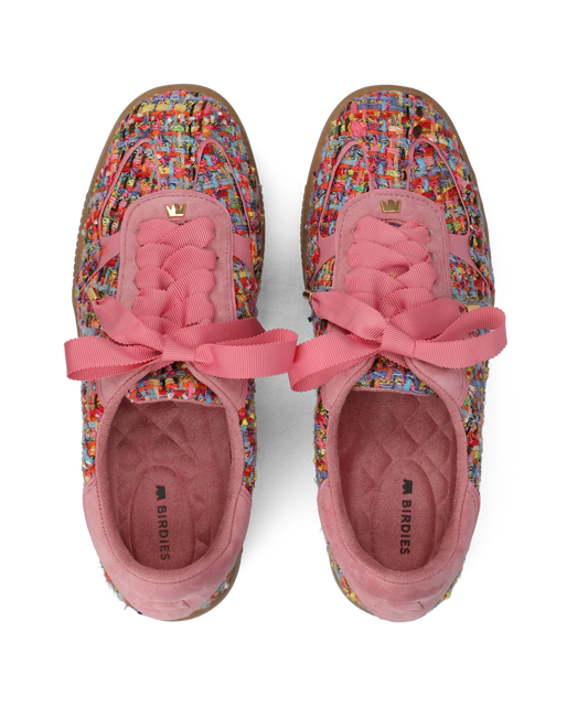 The Jay Sneaker - Pink Multi Tweed