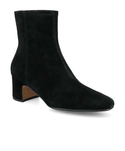 The Starling 50 Bootie - Black Stretch Suede