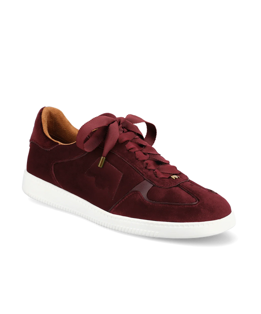The Jay Sneaker - Burgundy Velvet