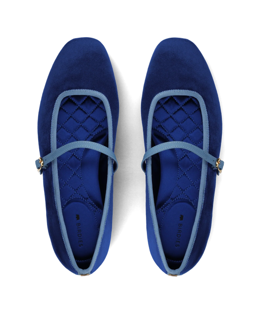The Hummingbird Mary Jane - Empire Blue Velvet