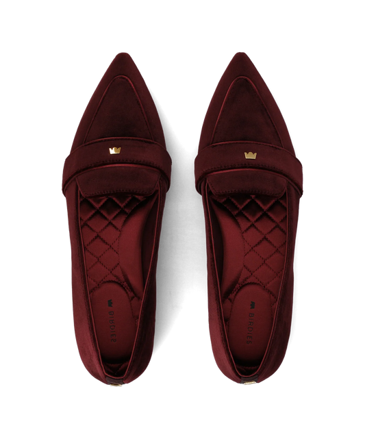 The Sparrow Loafer - Burgundy Velvet
