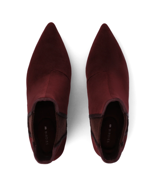 The Goldfinch 40 Chelsea Bootie - Burgundy Velvet